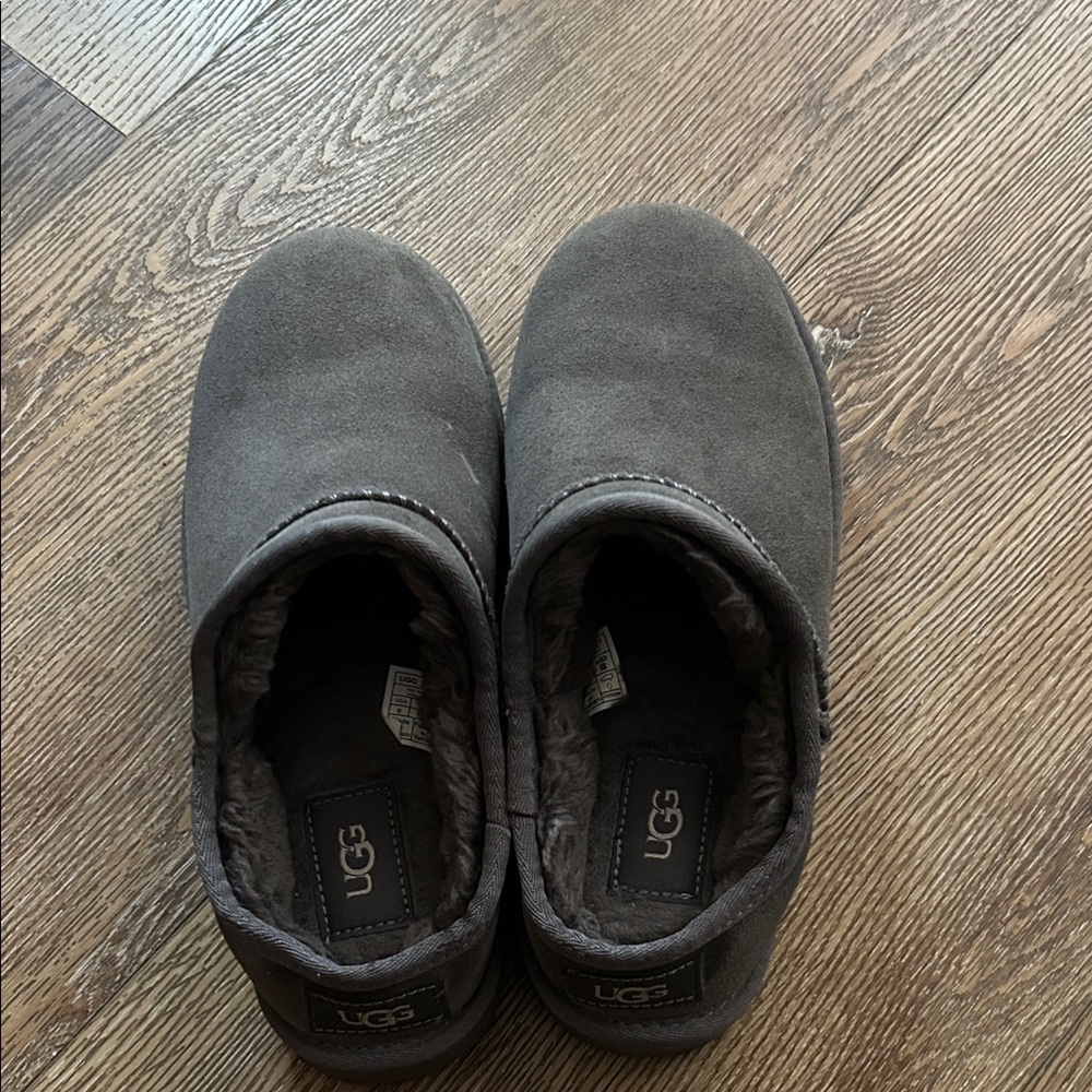 UGG Charcoal Suede Slip-Ons